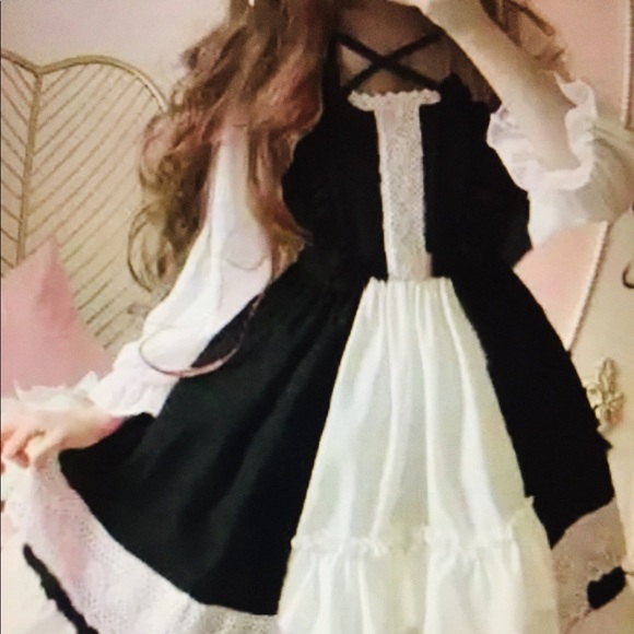 NEW Sweet Harajuku Lolita Dress - Picture 6 of 7